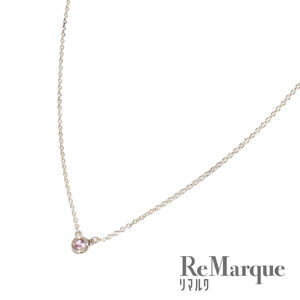 TIFFANY Co Tiffany Co By the Yard Necklace Pink Sapphire Silver Accessory